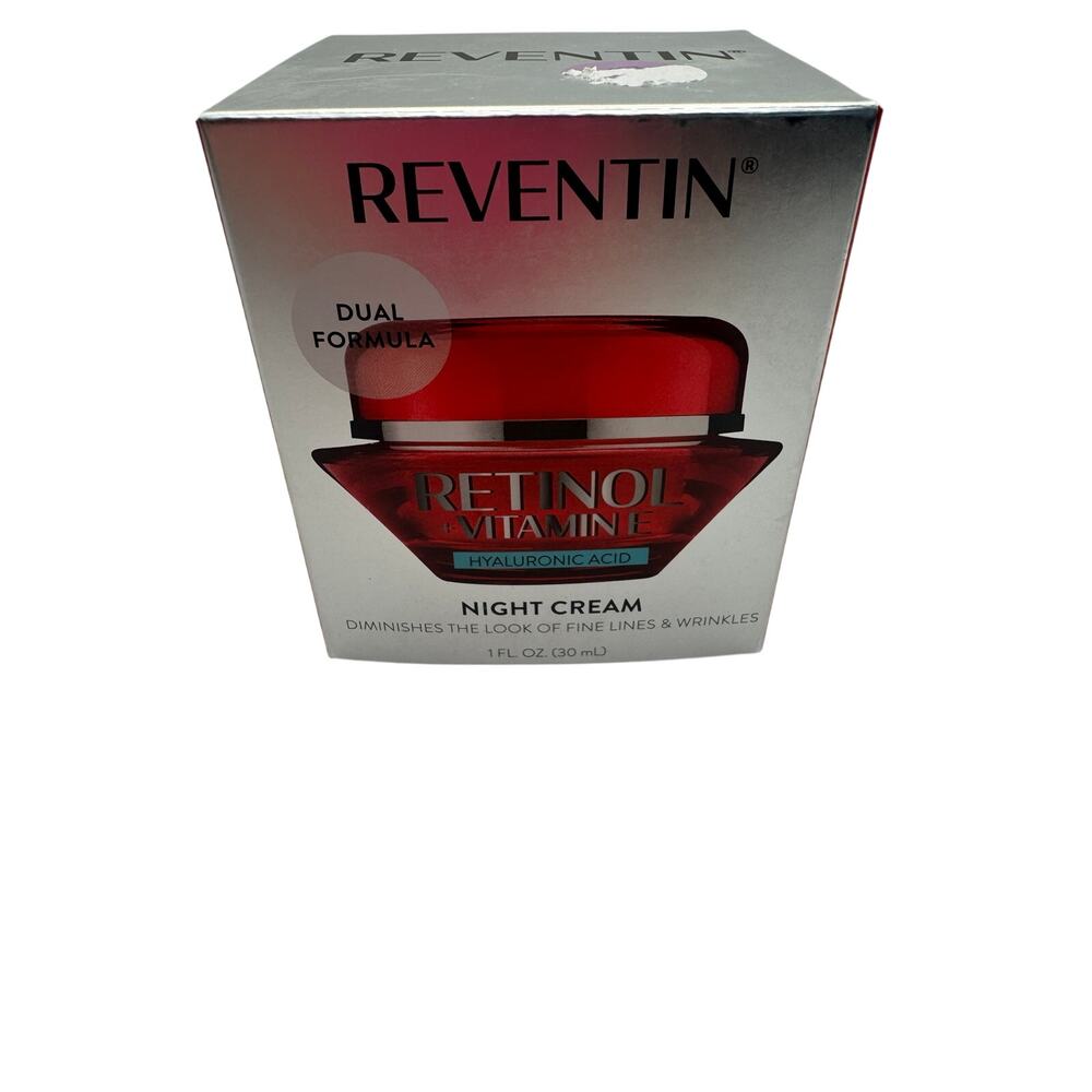 Reventin Retinol + Vitamin E & Hyaluronic Night Moisturizer Fragrance Free 1oz
